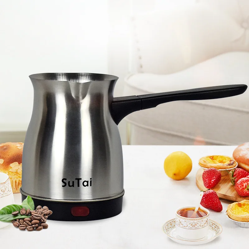 Turkish coffee pot thick stainless steel electric heating household use hot milk coffee electric kettle
Turkish coffee pot thick stainless steel electric heating household use hot milk coffee electric kettle