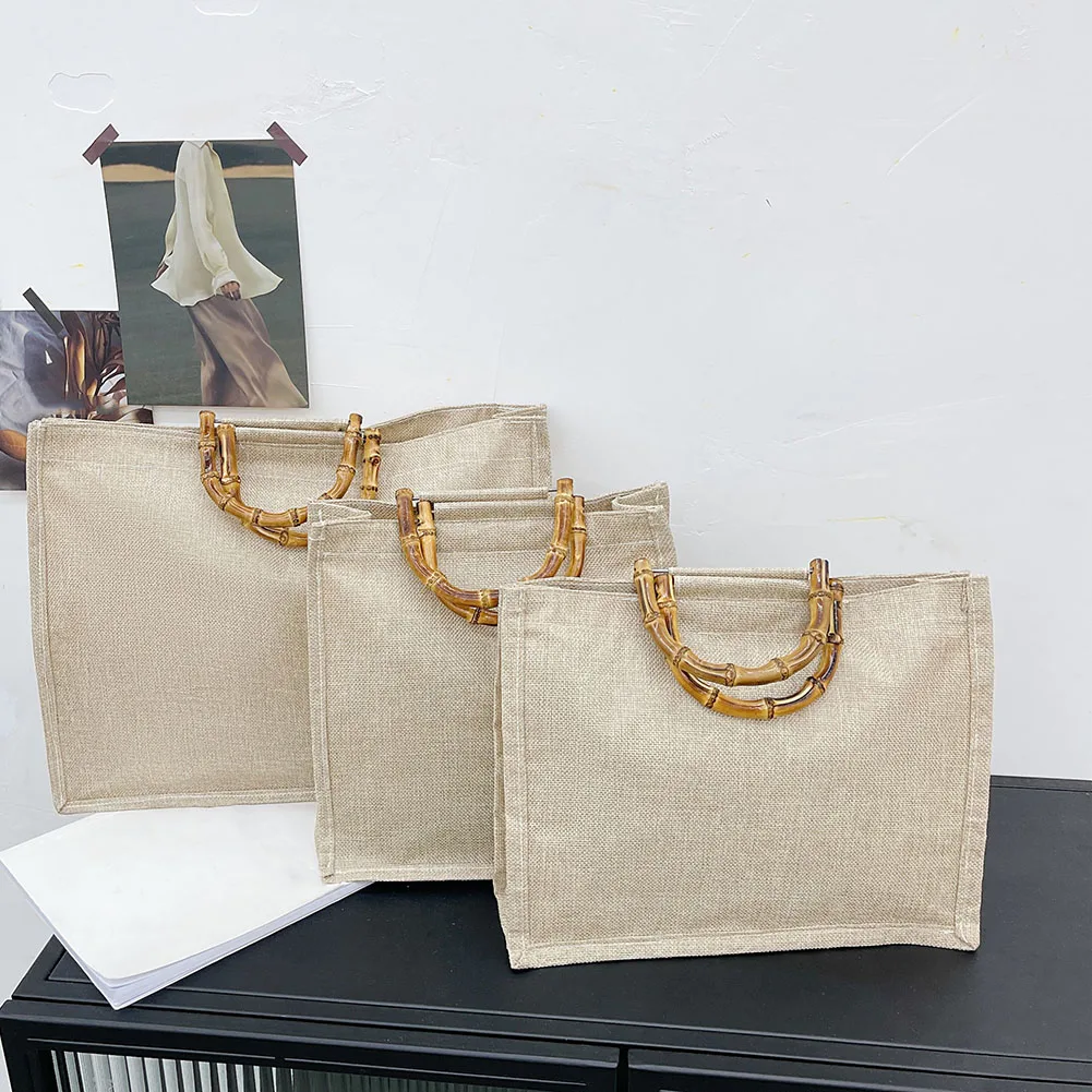 Vintage Women Linen Shopping Tote Bag Casual Solid Color Different Size Handbags Shopping ladies hand bags
Vintage Women Linen Shopping Tote Bag Casual Solid Color Different Size Handbags Shopping ladies hand bags