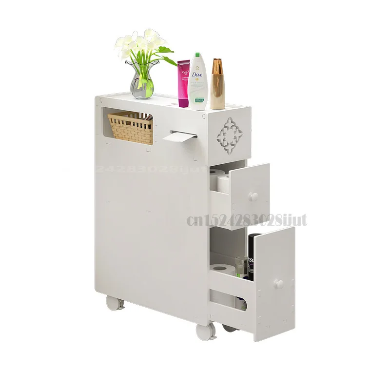 Toilet Rack Universal Wheel Toilet Crevice Storage Cabinet European Storage Bathroom Side Cabinet Waterproof and Moistureproof
Toilet Rack Universal Wheel Toilet Crevice Storage Cabinet European Storage Bathroom Side Cabinet Waterproof and Moistureproof