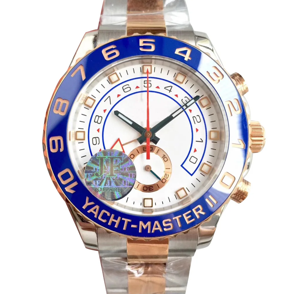 New Luxury Watcs Men's Automatic Mechanical Blue Ceramic Bezel Stainless Steel Watches YACHT 44mm
New Luxury Watcs Men's Automatic Mechanical Blue Ceramic Bezel Stainless Steel Watches YACHT 44mm