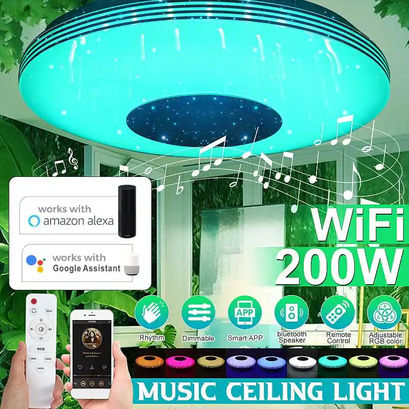 200 Вт WiFi современный RGB светодиодный потолочный светильник s Home Light ing APP bluetooth музыкальный светильник для спальни умный потолочный светильник...
200 Вт WiFi современный RGB светодиодный потолочный светильник s Home Light ing APP bluetooth музыкальный светильник для спальни умный потолочный светильник...