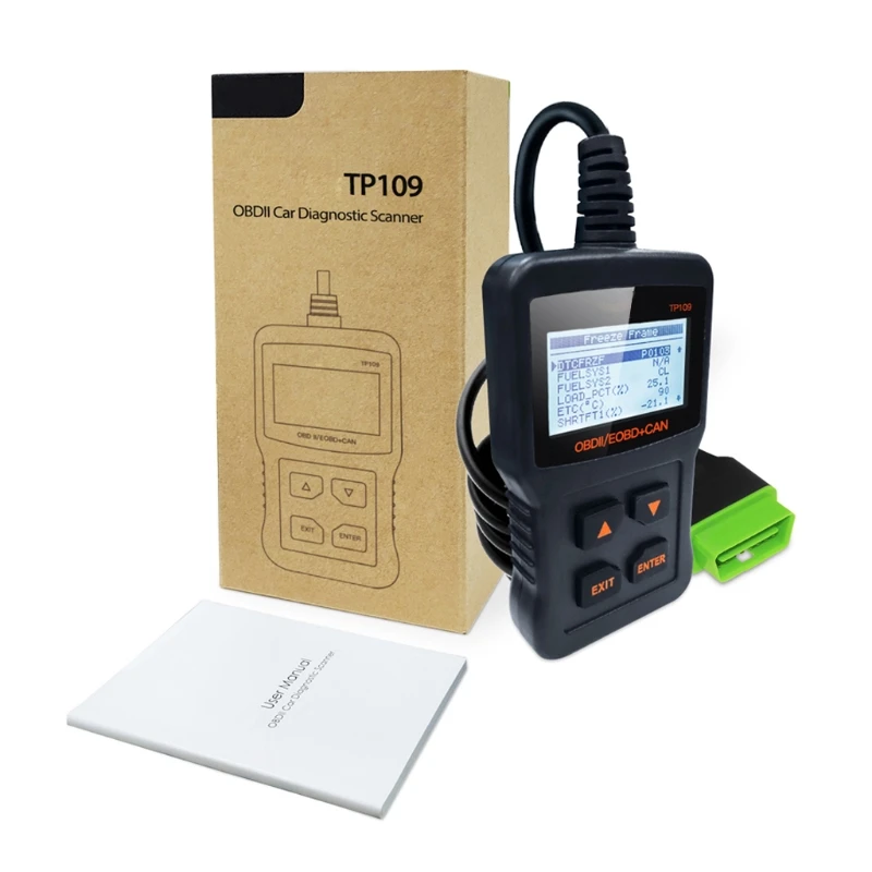 Автомобильный сканер TP109 OBD2, считыватель кодов двигателя OBDII, диагностический инструмент для чистого кода ошибок, многоязычный DTC запрос дви...
Автомобильный сканер TP109 OBD2, считыватель кодов двигателя OBDII, диагностический инструмент для чистого кода ошибок, многоязычный DTC запрос дви...