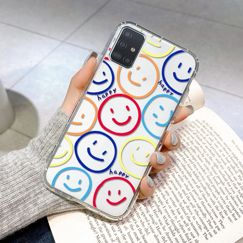 For Samsung A51 Case Silicone Funda Samsung A10 A01 A02 A21 A41 A82 A71 A22 S21 A42 A20S M11 M30S Soft TPU Smile Face Case Coque
For Samsung A51 Case Silicone Funda Samsung A10 A01 A02 A21 A41 A82 A71 A22 S21 A42 A20S M11 M30S Soft TPU Smile Face Case Coque