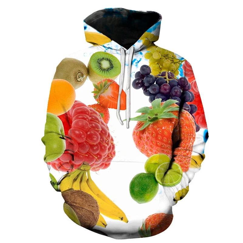 3D printing pattern fruit series spring and autumn men's and women's hooded pullover S-6XL
3D printing pattern fruit series spring and autumn men's and women's hooded pullover S-6XL