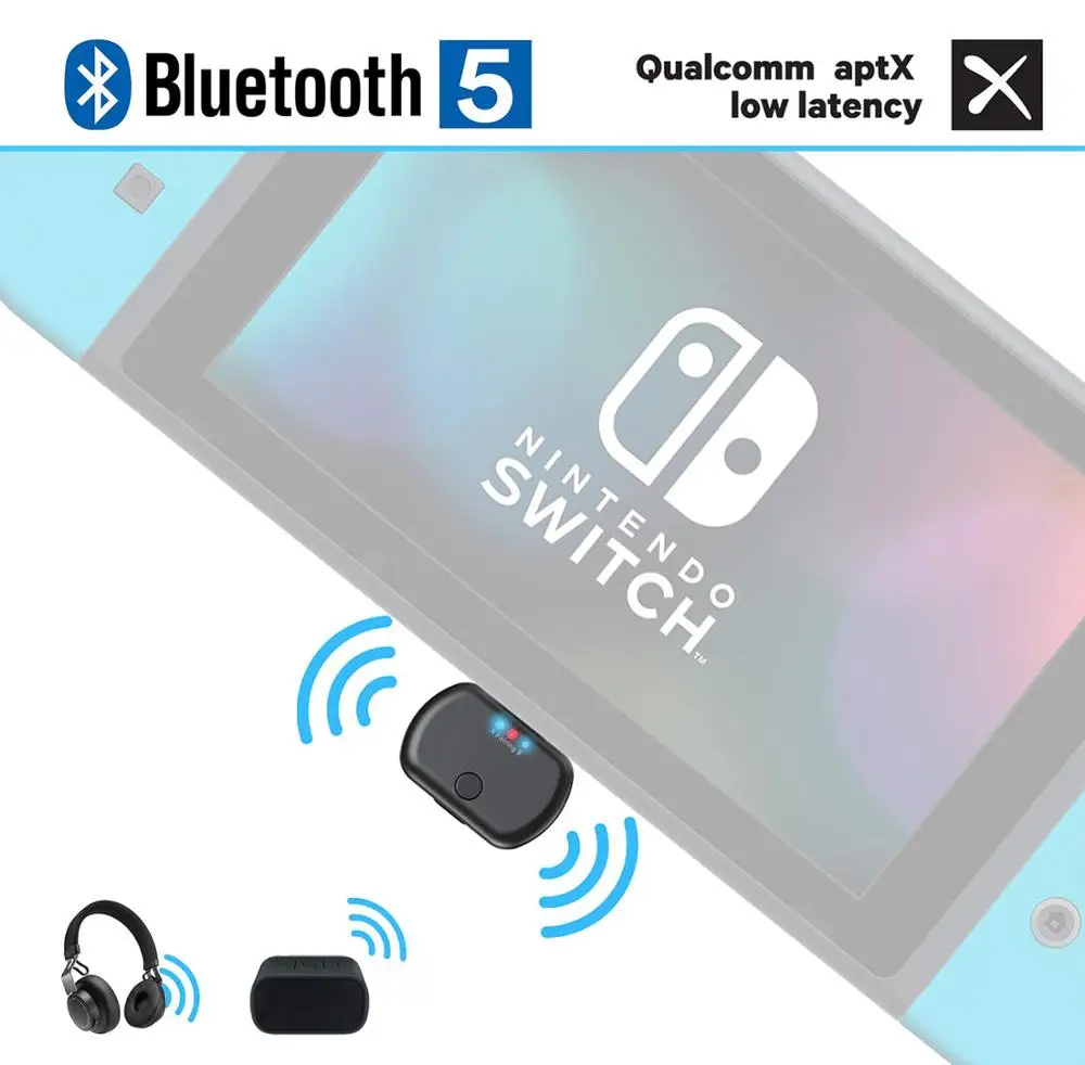 

Bluetooth 5,0 Aptx LL музыкальный передатчик с низкой задержкой, USB Тип C, беспроводной аудио адаптер для Nintendo Switch PS4 Macbook PC