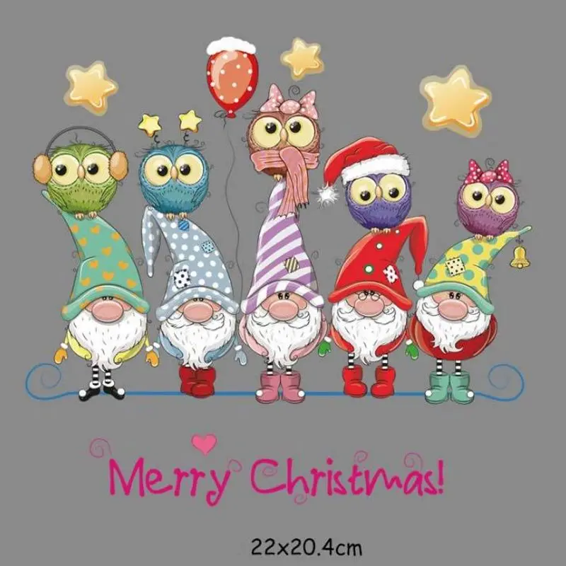 22x20.4cm Christmas Santa Claus Owl Iron On Patches For DIY Heat Transfer Clothes T-Shirt Thermal Stickers Decoration Printing
22x20.4cm Christmas Santa Claus Owl Iron On Patches For DIY Heat Transfer Clothes T-Shirt Thermal Stickers Decoration Printing