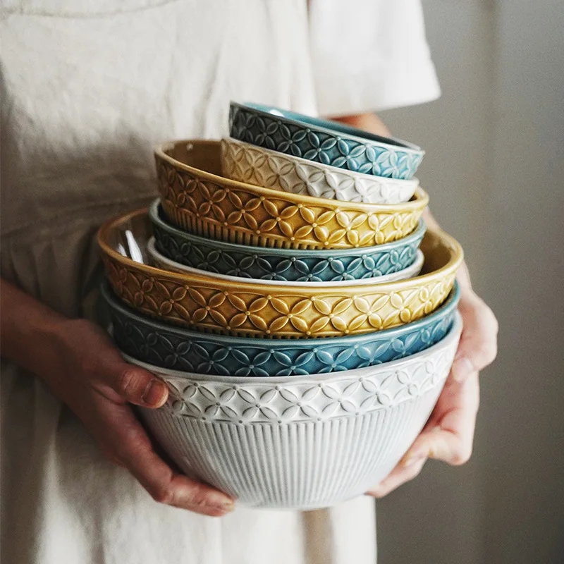 Japanese Kiln Turned Snow Plum Ramen Bowl Instant Noodles Dinner Bowls Fruit Salad Soup Rice Bowl Creative Home Hotel Tableware
Japanese Kiln Turned Snow Plum Ramen Bowl Instant Noodles Dinner Bowls Fruit Salad Soup Rice Bowl Creative Home Hotel Tableware