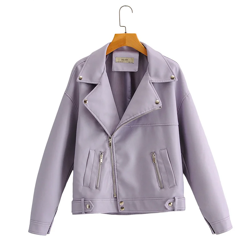 Winter style New Autumn Women Pu Leather Jacket Casual BF Loose Soft Motorcycle Punk Faux Leather Coat Female Zipper Rivet
Winter style New Autumn Women Pu Leather Jacket Casual BF Loose Soft Motorcycle Punk Faux Leather Coat Female Zipper Rivet
