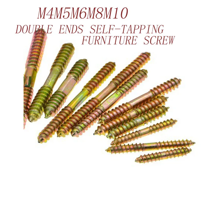 M4/M5/M6/M8/M10plated Zinc Carbon Steel Double Ends Self-tapping Furniture Screw Connector Dowel Wookworking731
M4/M5/M6/M8/M10plated Zinc Carbon Steel Double Ends Self-tapping Furniture Screw Connector Dowel Wookworking731