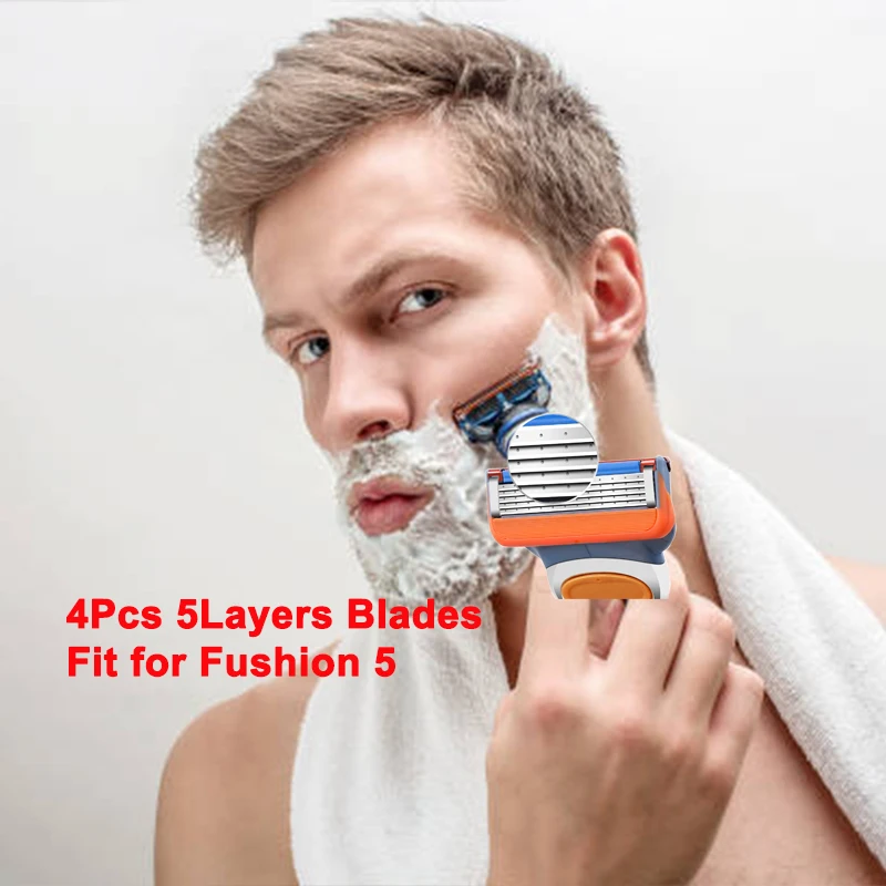 Professional Shaving 5 Layers Razor Blades Compatible for Gillettee Fusione For Men Face Care
Professional Shaving 5 Layers Razor Blades Compatible for Gillettee Fusione For Men Face Care