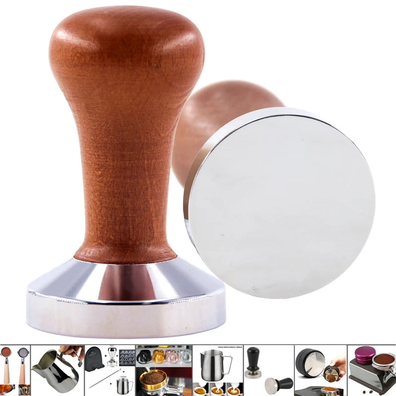 Food Grade 51/53/58mm Coffee Tamper Wooden Handle Barista Espresso maker Grinder Handmade High Quality Hot Sale 
Food Grade 51/53/58mm Coffee Tamper Wooden Handle Barista Espresso maker Grinder Handmade High Quality Hot Sale