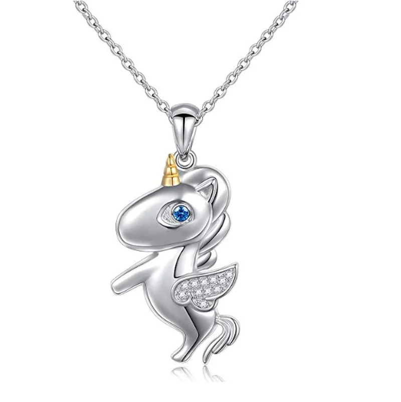 New fashion classic unicorn baby pendant necklace women chain necklace wedding valentine's day jewelry gift wholesale
New fashion classic unicorn baby pendant necklace women chain necklace wedding valentine's day jewelry gift wholesale