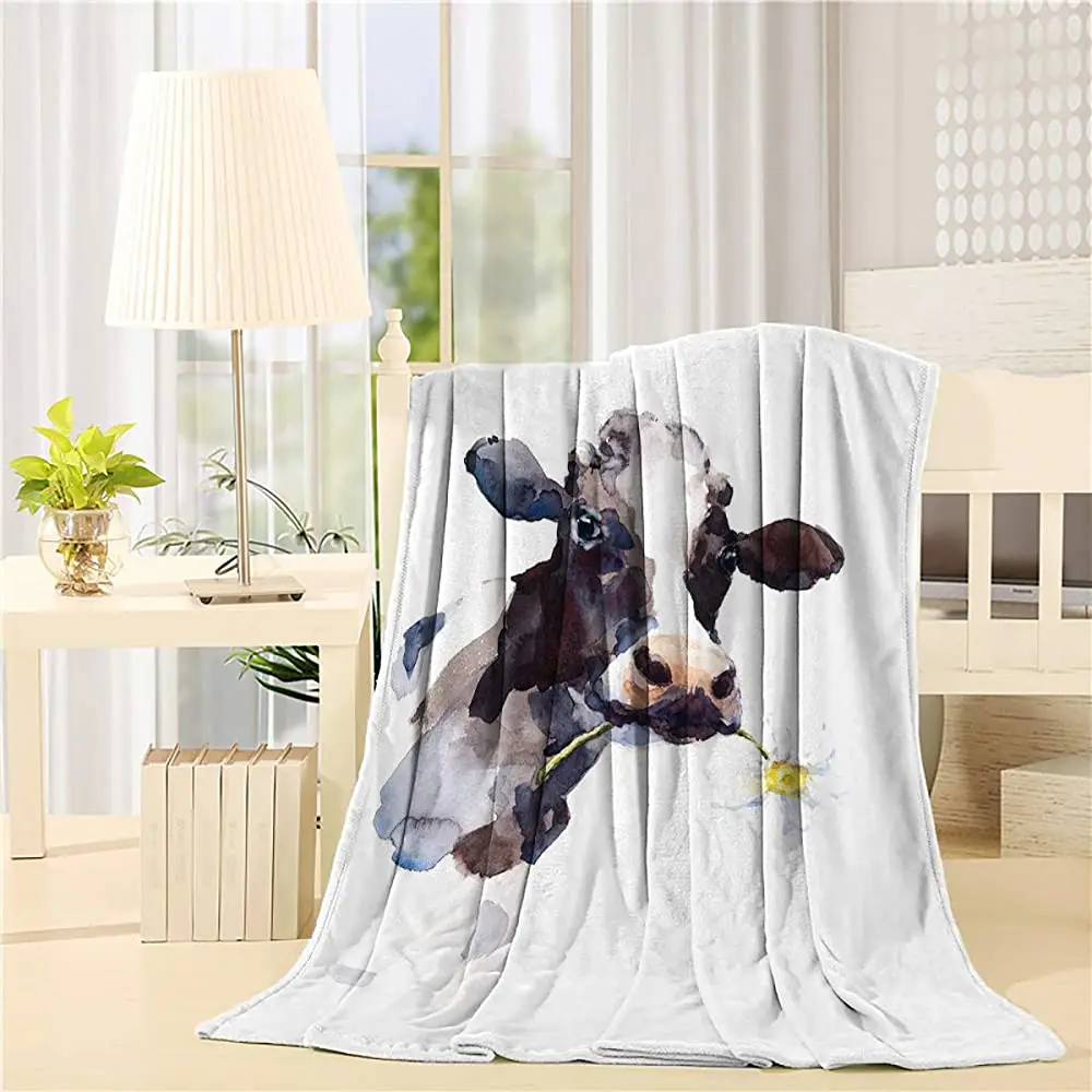 CyCoShower, фланелевое одеяло для кровати, милая корова с маргариткой, животное, живопись, дышащее одеяло для кровати, мягкое покрывало
CyCoShower, фланелевое одеяло для кровати, милая корова с маргариткой, животное, живопись, дышащее одеяло для кровати, мягкое покрывало