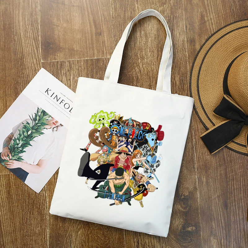 One Piece Funny Luffy T Shirts Zoro And Nami Print Canvas Shopping Bag Gift for Student Friend Reusable Shopper Bag WomenBags
One Piece Funny Luffy T Shirts Zoro And Nami Print Canvas Shopping Bag Gift for Student Friend Reusable Shopper Bag WomenBags