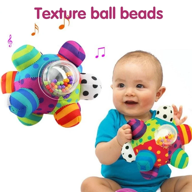 

Baby Toys Fun Little Loud Bell Baby Ball Rattles Toy Develop Baby Intelligence Grasping HandBell Rattle Toys for Infant