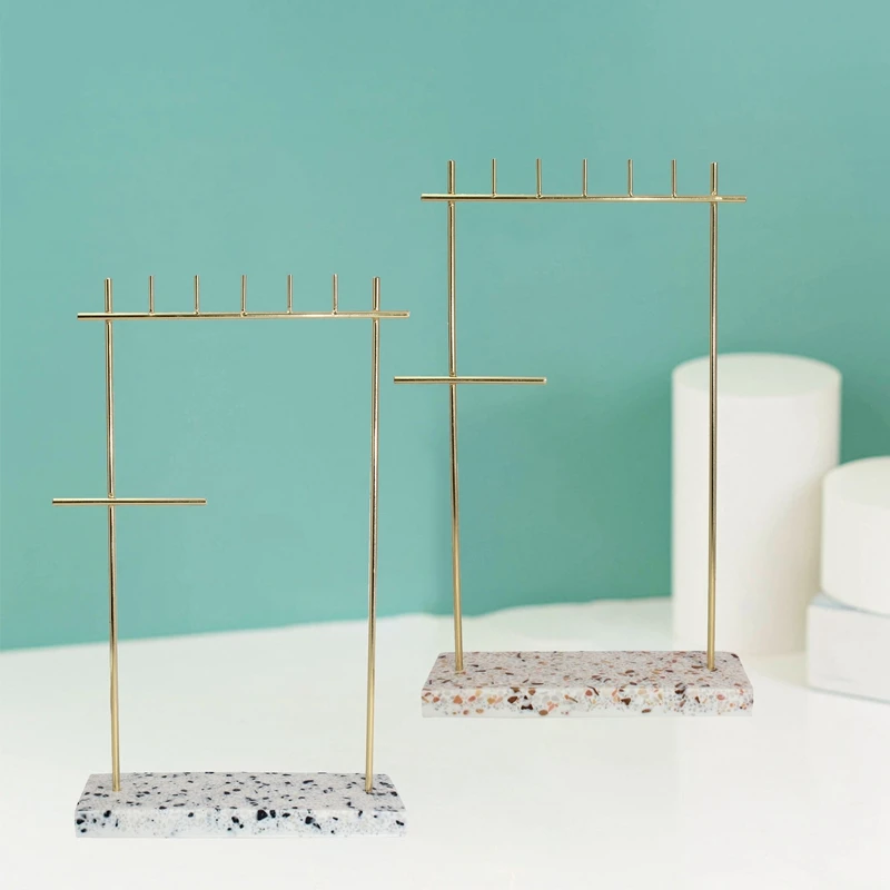 2Pcs Marble Pattern Jewelry Rack Necklace Rack Earring Rack Jewelry Rack Nordic Metal Storage Rack
2Pcs Marble Pattern Jewelry Rack Necklace Rack Earring Rack Jewelry Rack Nordic Metal Storage Rack
