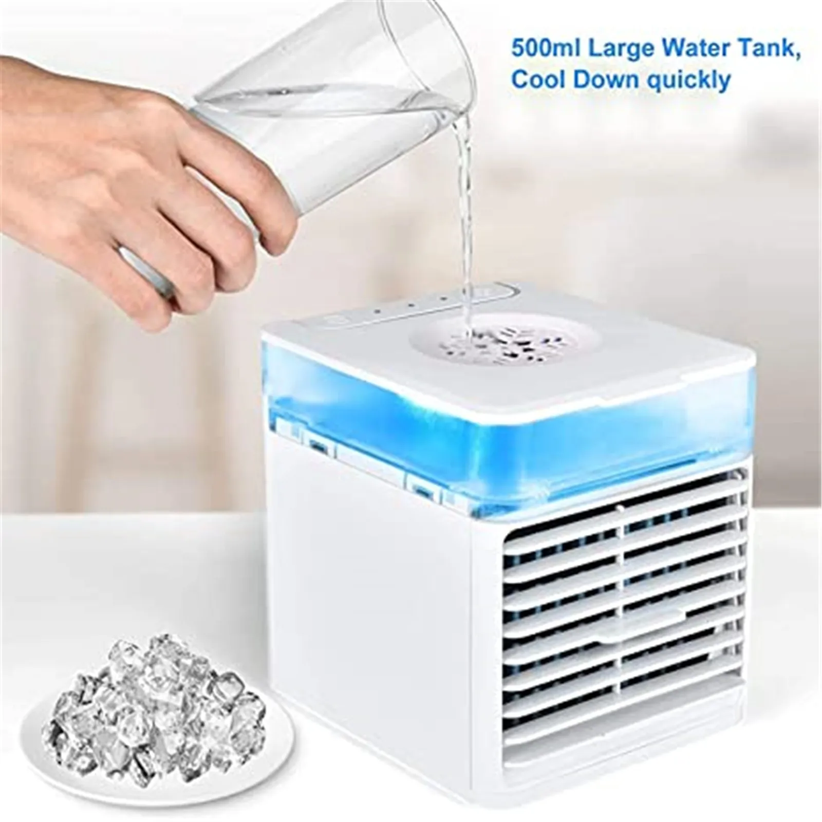 Portable Air Cooler Household Multifunctional Humidifier Purifier Usb Desktop Air Conditioner Fan With 7 Colors Light#g4
Portable Air Cooler Household Multifunctional Humidifier Purifier Usb Desktop Air Conditioner Fan With 7 Colors Light#g4