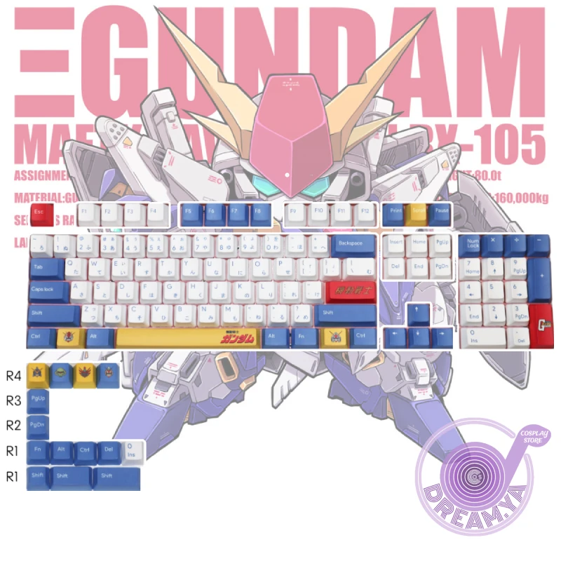 Аниме Gundam тема 118 клавиши крышки s PBT сублимационная клавиатура механическая клавиатура крышка игры периферийные подарки OEM высота
Аниме Gundam тема 118 клавиши крышки s PBT сублимационная клавиатура механическая клавиатура крышка игры периферийные подарки OEM высота