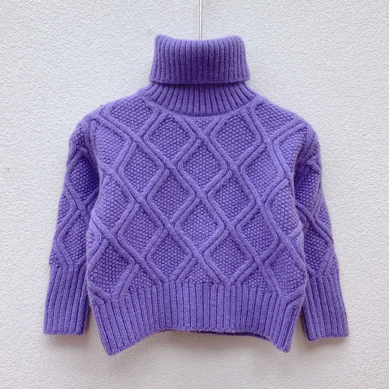 New Knitting Spring Winter Pullover Turtleneck Sweater Girls Kids Children's Warm Thicken Plus Velvet Solid Color Clothing
New Knitting Spring Winter Pullover Turtleneck Sweater Girls Kids Children's Warm Thicken Plus Velvet Solid Color Clothing