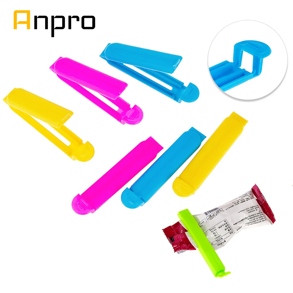Anpro 10 шт./лот пластиковый уплотнительный мешок чип портативный для кухни еды