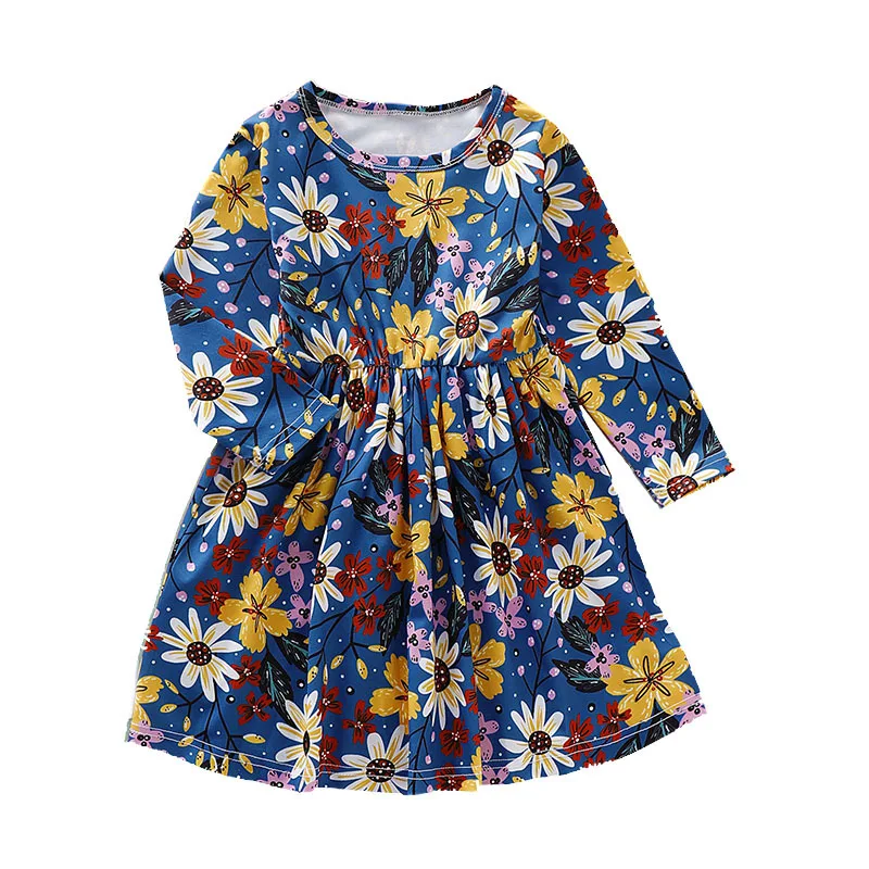 2020 New Kids Long Sleeve Dress For Girl Girls Flower Printed Princess Dress Autumn Children Clothing 2-6 Years Girl Clothes
2020 New Kids Long Sleeve Dress For Girl Girls Flower Printed Princess Dress Autumn Children Clothing 2-6 Years Girl Clothes