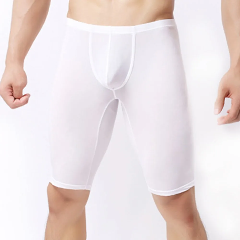 Men Ultra Thin Mid Length Solid Color Boxer Briefs Comfortable Tight Underwear Men's Ultra-thin Pants, Simple Men's Sexy
Men Ultra Thin Mid Length Solid Color Boxer Briefs Comfortable Tight Underwear Men's Ultra-thin Pants, Simple Men's Sexy
