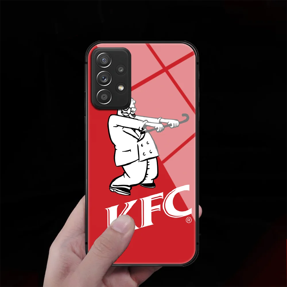 Kentucky Fried Chicken KFC Tempered Glass Phone Case Cover For Samsung Galaxy A M 10 12 20E 21 31 40 50 51 52 70 71 72 S Coque