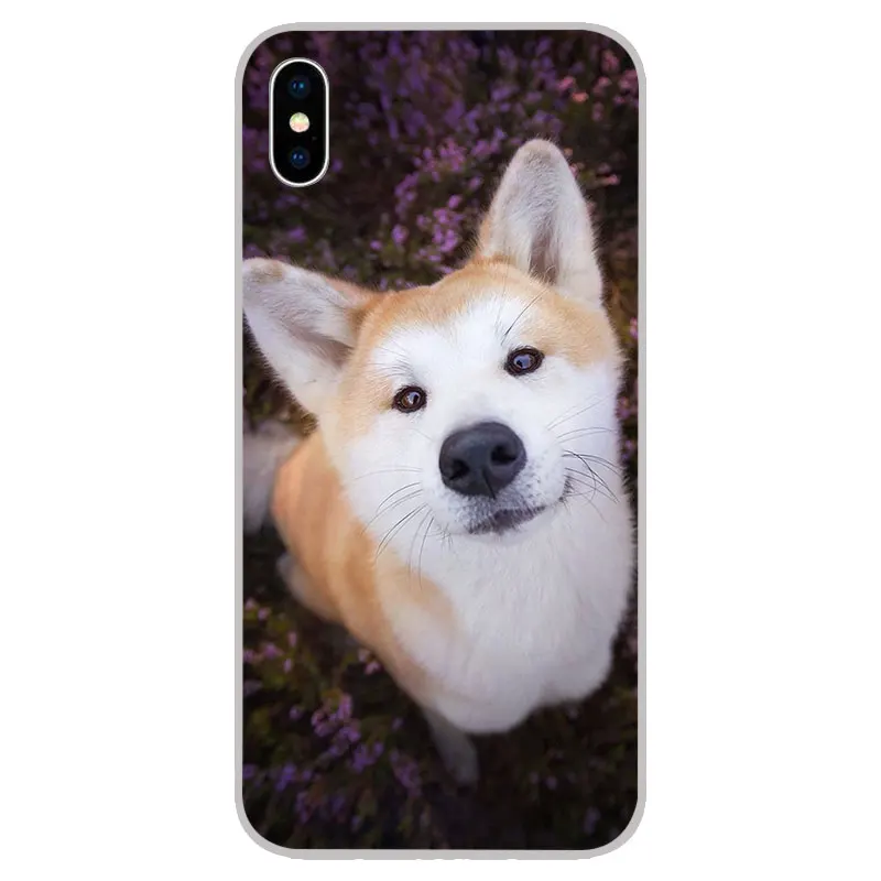 Забавная собака Шиба ину Силиконовые Мягкие ТПУ чехлы для iPhone 11 Pro XS Max X XR 8 7 6S Plus 5s