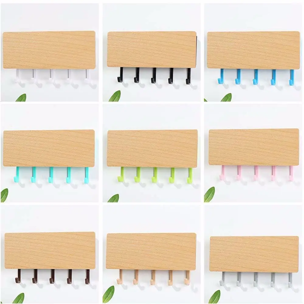 Прочная деревянная стойка для хранения, современный простой настенный крючок, дверной крючок для ключей, крючки для украшения стен дома 
Прочная деревянная стойка для хранения, современный простой настенный крючок, дверной крючок для ключей, крючки для украшения стен дома