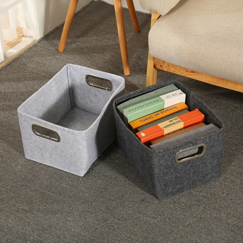 s-Collapsible Storage Bins Foldable Felt Fabric Storage Basket Organizer Boxes Containers With Handles Metal Handles
s-Collapsible Storage Bins Foldable Felt Fabric Storage Basket Organizer Boxes Containers With Handles Metal Handles