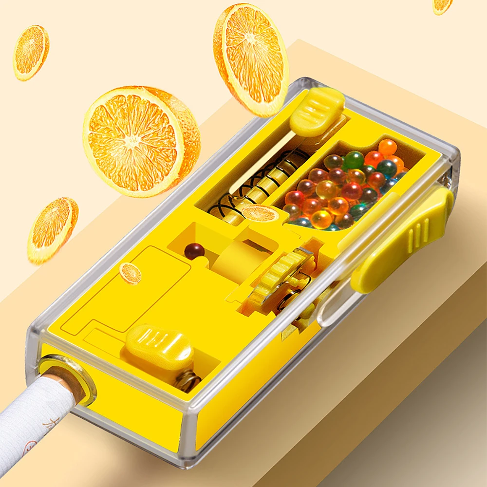 New Updated Automatic Pop Up Bead Ice Box Explosion Bead Pusher SmokingTool Cigarette Bead Box Cigarette Filter Tip Capsule Box
New Updated Automatic Pop Up Bead Ice Box Explosion Bead Pusher SmokingTool Cigarette Bead Box Cigarette Filter Tip Capsule Box
