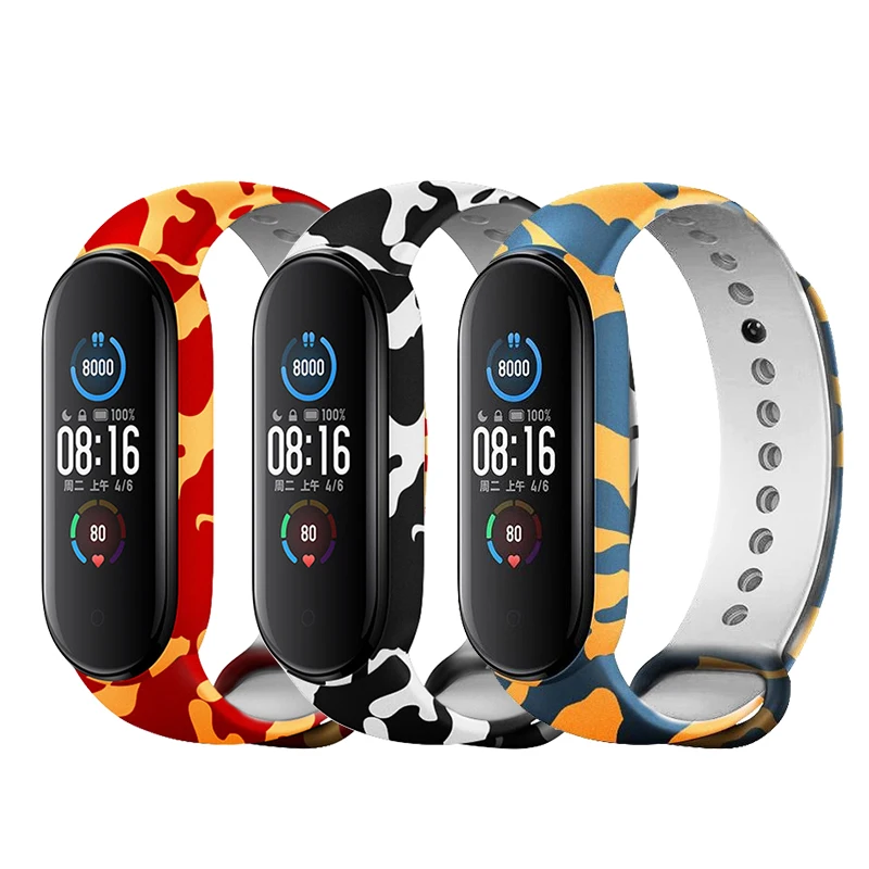 Camouflage Bracelet for Xiaomi Mi Band 3 4 Strap Silicone Replacement Wristband xiaomi my band belt 5 6 Smartwatch Fashion
Camouflage Bracelet for Xiaomi Mi Band 3 4 Strap Silicone Replacement Wristband xiaomi my band belt 5 6 Smartwatch Fashion