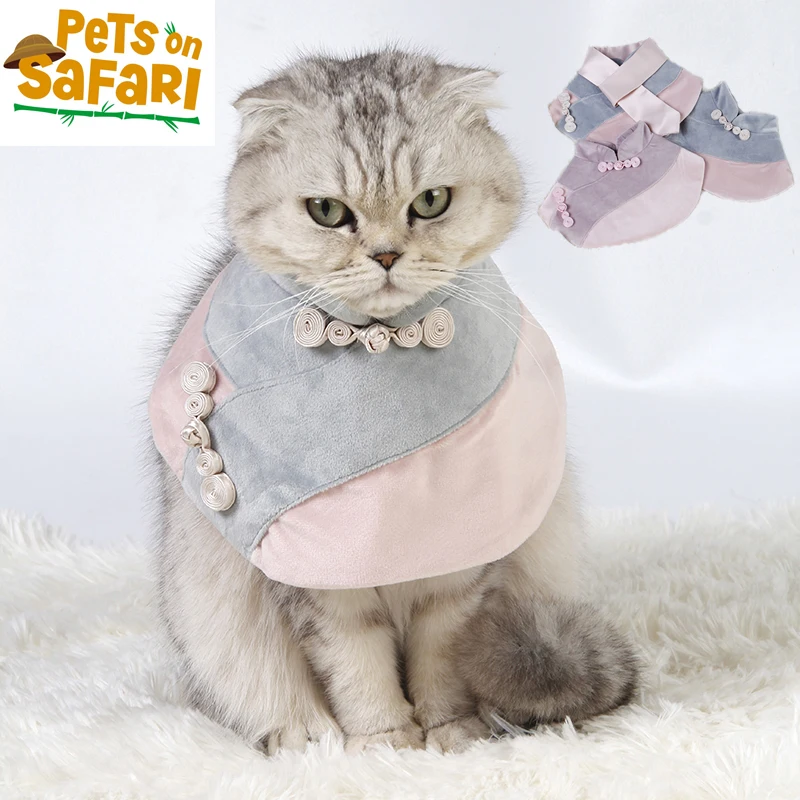 Ancient Chinese Style Cat Bandana Dog Collar Clothes Bib Classical Triangle Scarf Pet Accessories
Ancient Chinese Style Cat Bandana Dog Collar Clothes Bib Classical Triangle Scarf Pet Accessories