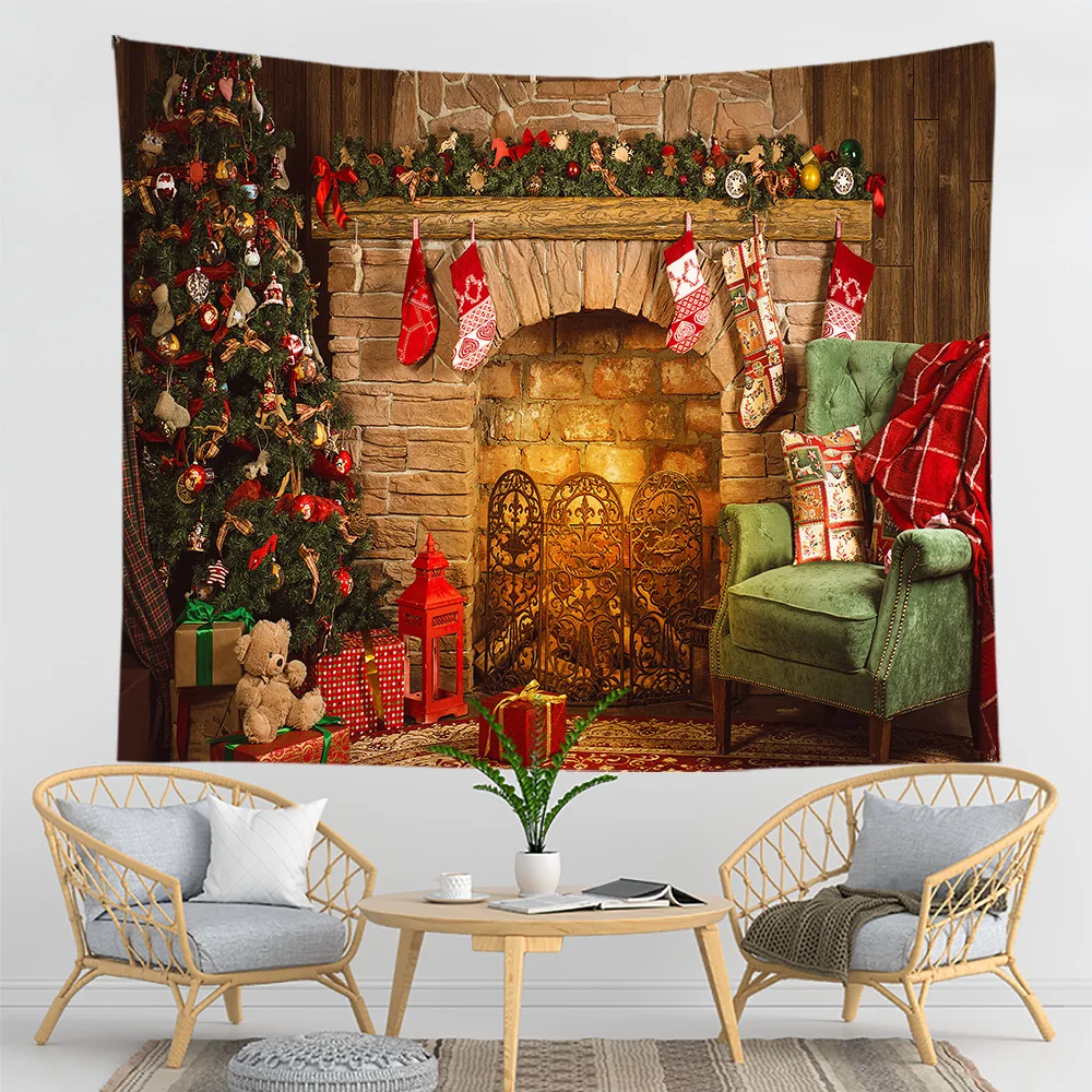 Рождественский гобелен настенный камин роспись Рождественская елка украшение для дома спальни фоновая ткань для рождественской вечеринки
Рождественский гобелен настенный камин роспись Рождественская елка украшение для дома спальни фоновая ткань для рождественской вечеринки
