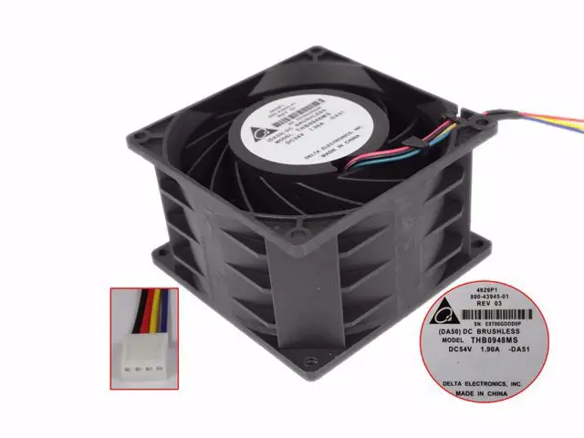 Охлаждающий вентилятор для сервера Delta Electronics THB0948MS DA51 DC 54 в 1,90 а 90x90x56 мм
Охлаждающий вентилятор для сервера Delta Electronics THB0948MS DA51 DC 54 в 1,90 а 90x90x56 мм