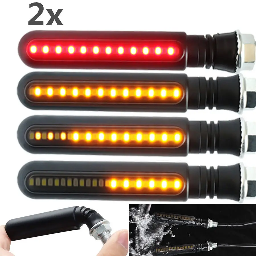 Rear Turn Signal Lights Dynamic LED Indicator Blinker+Red Strobe Light Motorcycle Fashion Hot
Rear Turn Signal Lights Dynamic LED Indicator Blinker+Red Strobe Light Motorcycle Fashion Hot