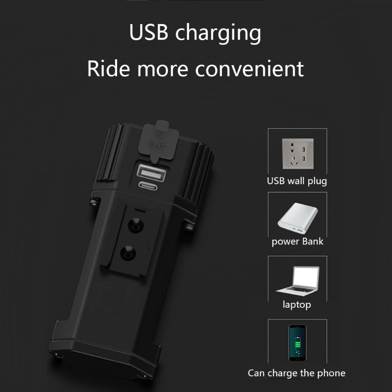 Bike Front Lamp IP65 Waterproof LED Headlight Rear Light Taillight 2400 Lumens 
Bike Front Lamp IP65 Waterproof LED Headlight Rear Light Taillight 2400 Lumens