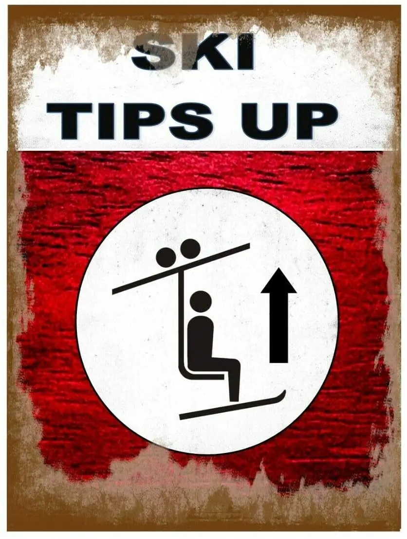 Ski Tips Up Novelty Metal Wall Sign Skiing Pub Sign Ski Slopes Sign Ski Sign Indoor Metal Wall Panel Retro Vintage
Ski Tips Up Novelty Metal Wall Sign Skiing Pub Sign Ski Slopes Sign Ski Sign Indoor Metal Wall Panel Retro Vintage