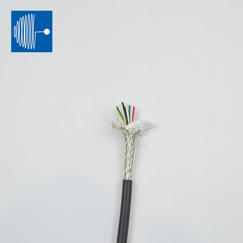 Trvvp flexible shielded braid PVC balck multi cores control drag chain cable Servo wire Resistance to bending Five million times
Trvvp flexible shielded braid PVC balck multi cores control drag chain cable Servo wire Resistance to bending Five million times