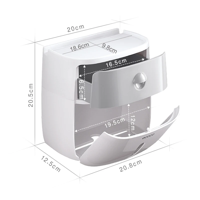 Toilet Paper Holder Waterproof Plastic Paper Towels Holder Wall Mounted Bathroom Shelf Storage Box Portable Toilet Roll Holder
Toilet Paper Holder Waterproof Plastic Paper Towels Holder Wall Mounted Bathroom Shelf Storage Box Portable Toilet Roll Holder