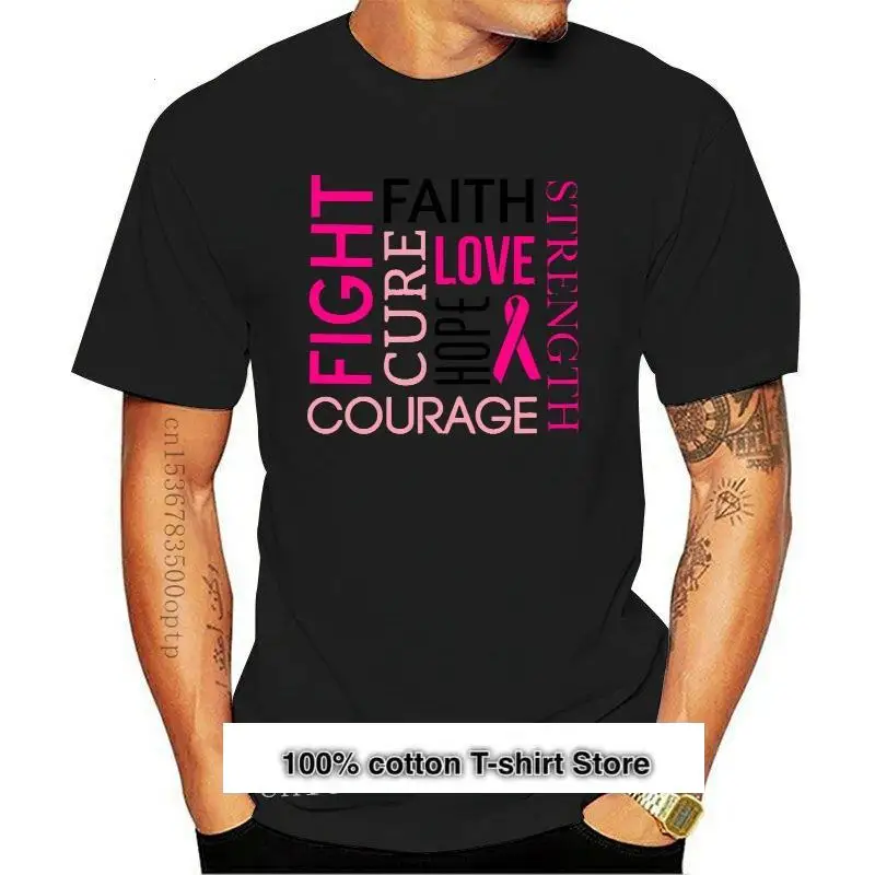 Camiseta de lucha contra el cáncer de mama, camiseta con cinta rosa, amor, esperanza, fe, nueva
Camiseta de lucha contra el cáncer de mama, camiseta con cinta rosa, amor, esperanza, fe, nueva