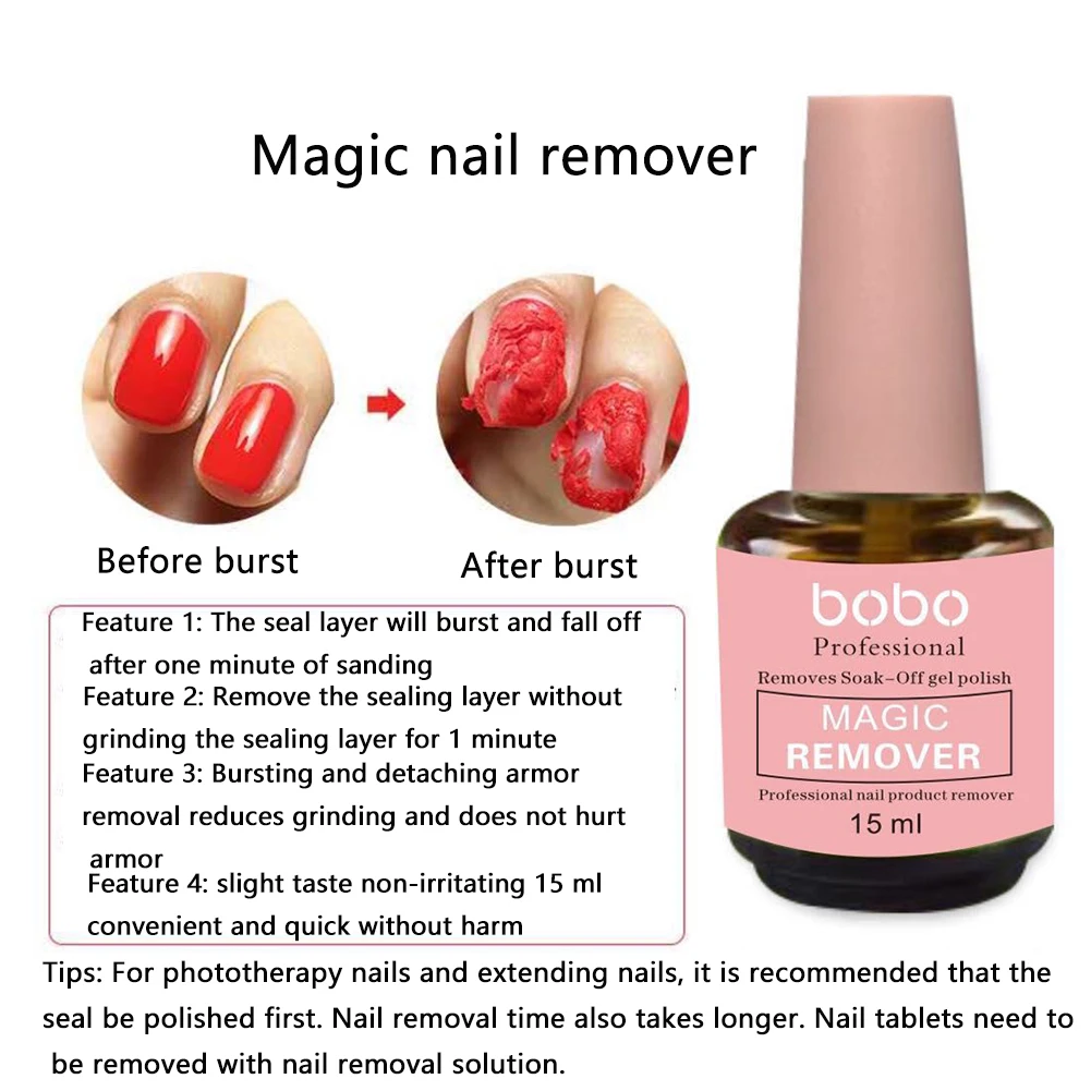 15ml Makeup Harmless Burst Practical Acrylic Cleaner Home Soak Off Salon Gel Polish Professional Tools Nail Art Magic Remover
15ml Makeup Harmless Burst Practical Acrylic Cleaner Home Soak Off Salon Gel Polish Professional Tools Nail Art Magic Remover