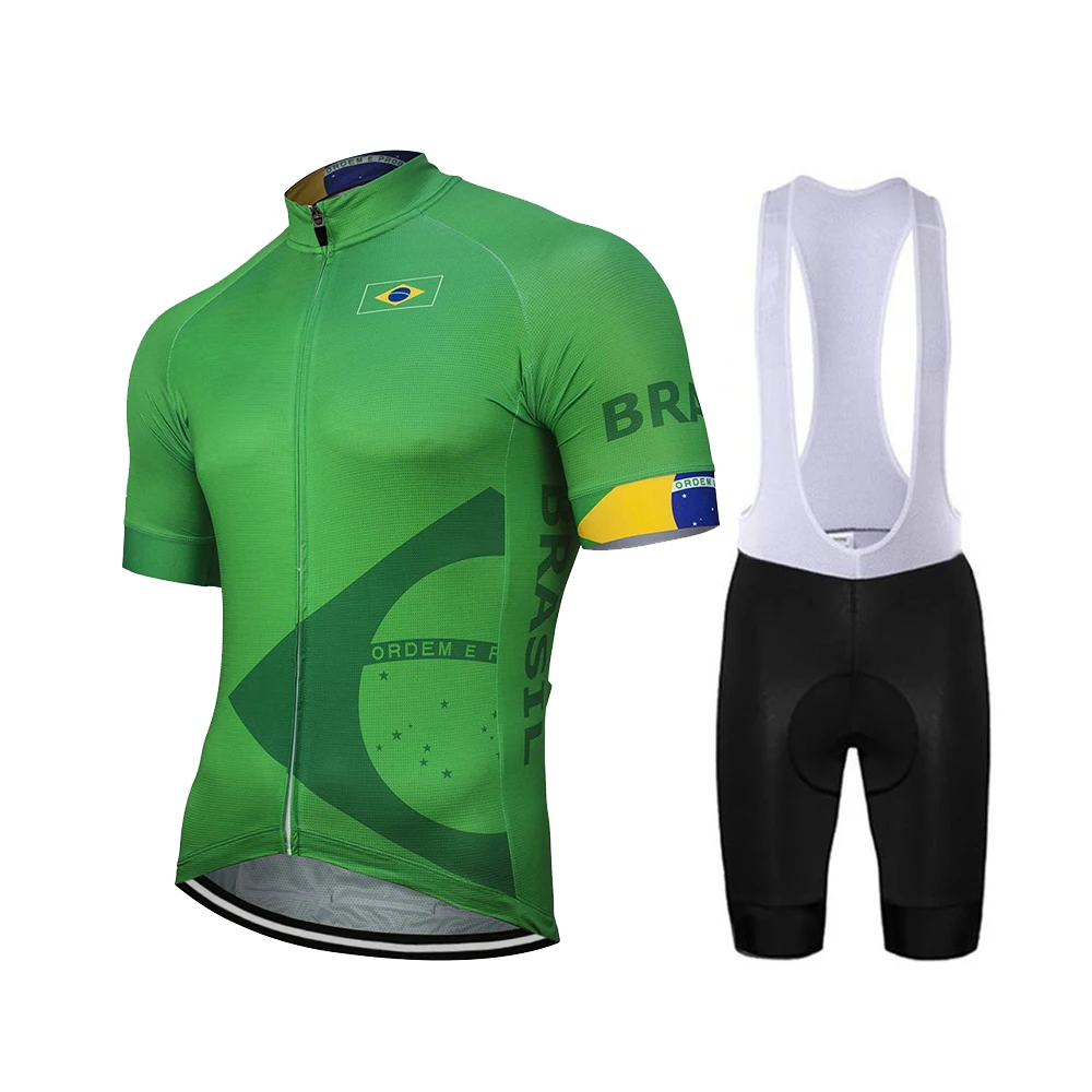 2022 Brazil New Green Men Cycling Jersey Set Bike Road Mountain Race Cycling Set Short Sleeve Racing Clothing 9D Gel Customized
2022 Brazil New Green Men Cycling Jersey Set Bike Road Mountain Race Cycling Set Short Sleeve Racing Clothing 9D Gel Customized