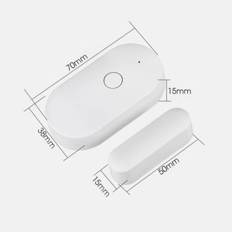 Tuya Smart WiFi Door Sensor Window Sensor Door Magnetic Alarm Detector Independent Magnetic Sensor APP Remote Control 4/3/2pcs
Tuya Smart WiFi Door Sensor Window Sensor Door Magnetic Alarm Detector Independent Magnetic Sensor APP Remote Control 4/3/2pcs