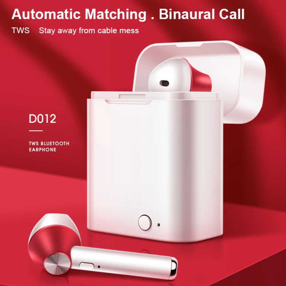 TWS Bluetooth 5.0 Earphones Wireless Headphone Stereo Sports Headsets With Microphone Heavy Bass Auto Connection Earphones
TWS Bluetooth 5.0 Earphones Wireless Headphone Stereo Sports Headsets With Microphone Heavy Bass Auto Connection Earphones