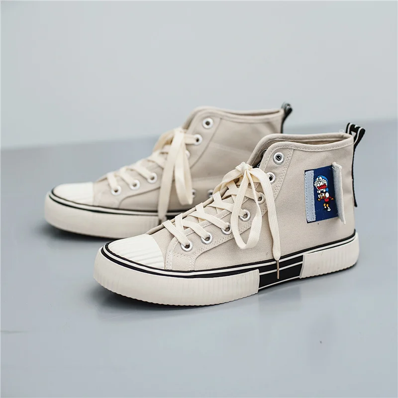 Classic Retro High Top Men's Canvas Sneakers Hook Loop Design Board Shoes For Men Comfortable Breathable Canvas Shoes Casual Men
Classic Retro High Top Men's Canvas Sneakers Hook Loop Design Board Shoes For Men Comfortable Breathable Canvas Shoes Casual Men