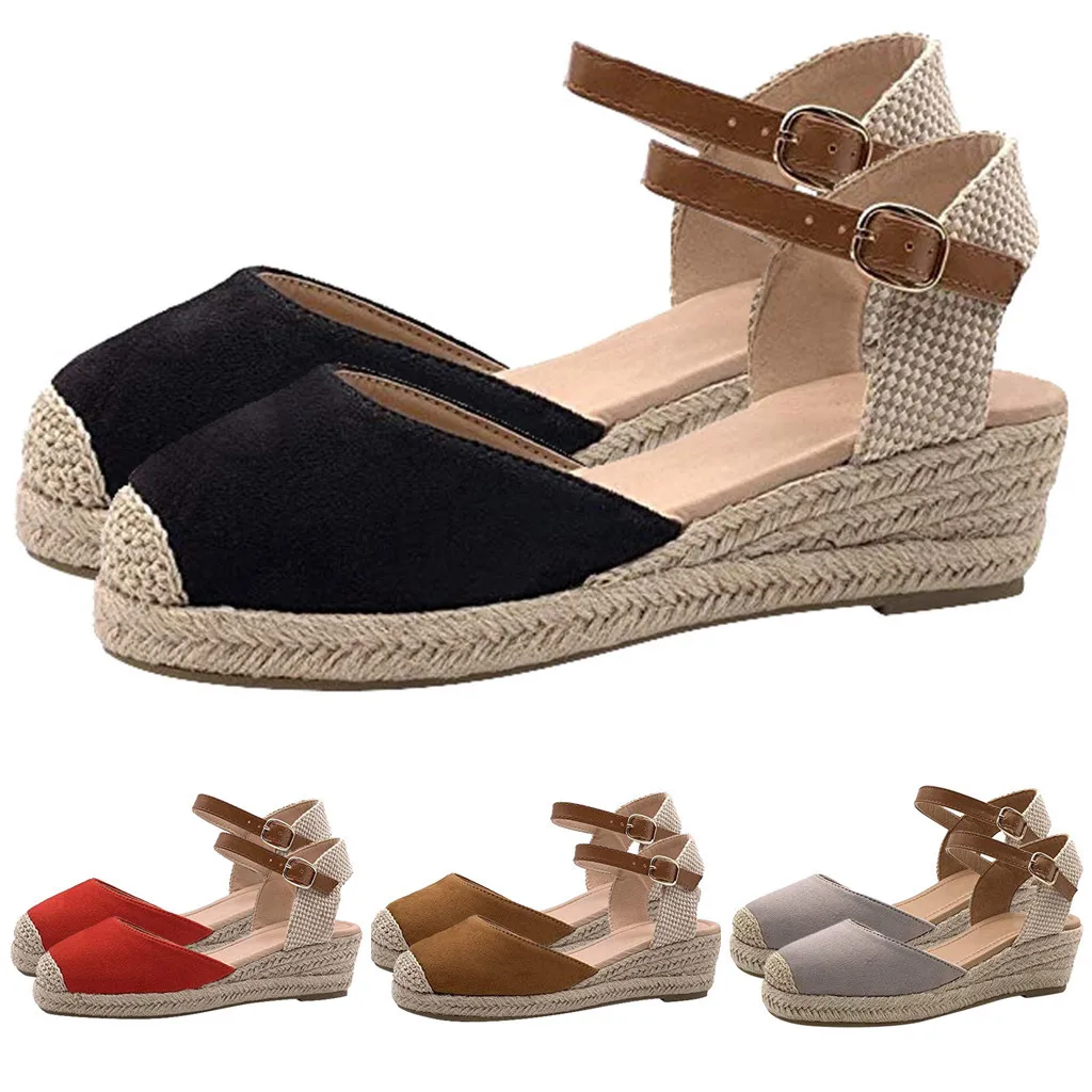 2019 Fashion Women Sandals New Buckle Strap Wedges Flat Female Summer Autumn Weaving Breathable Beach Shoe Casual Flats
2019 Fashion Women Sandals New Buckle Strap Wedges Flat Female Summer Autumn Weaving Breathable Beach Shoe Casual Flats