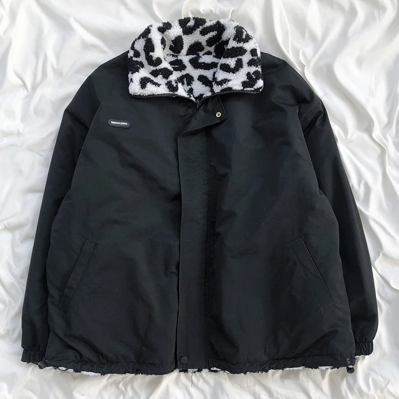 HWLZLTZHT Double-sided Winter New Cow Print Women Basic Jackets Oversized Wool Liner Warm Coats Zipper Loose Ladies Outwear
HWLZLTZHT Double-sided Winter New Cow Print Women Basic Jackets Oversized Wool Liner Warm Coats Zipper Loose Ladies Outwear