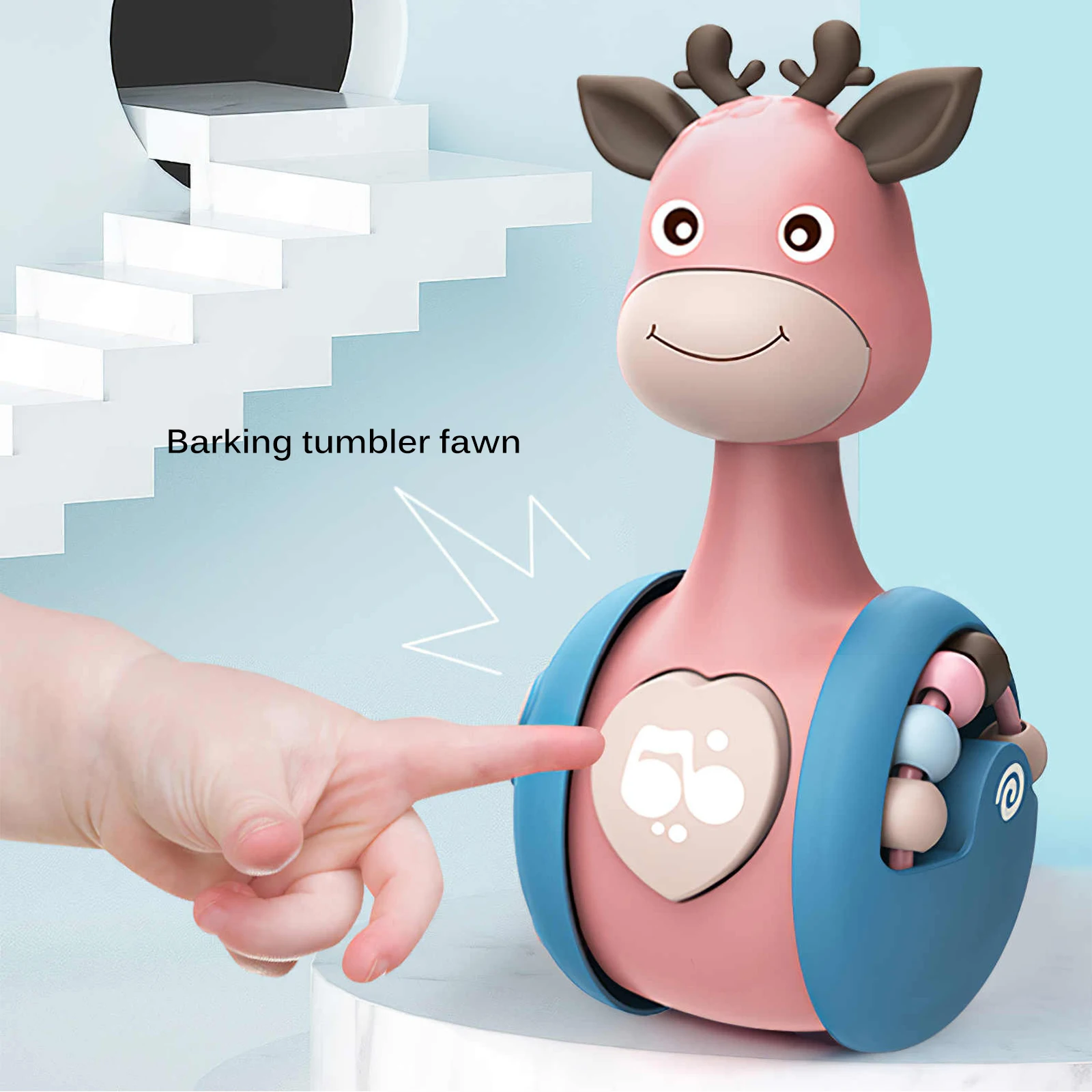 Children Sliding Tumbler Toy With Cute Voice Non-Toxic Impact-Resistance Educational Sliding Deer Giraffe Tumbler Rattle Toy
Children Sliding Tumbler Toy With Cute Voice Non-Toxic Impact-Resistance Educational Sliding Deer Giraffe Tumbler Rattle Toy