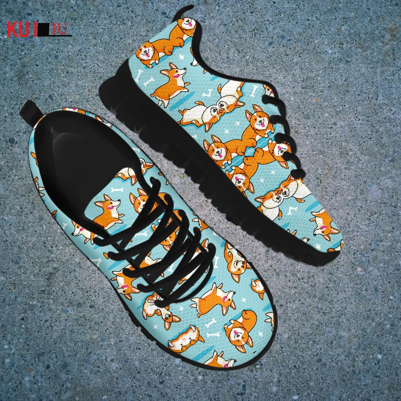 KUILIU Fashion Cute Dogs Cartoon Women's Shoes Lace Up Sport Shoes mesh Sneaker Casual Flats Shoes Free Shipping Dropshipping
KUILIU Fashion Cute Dogs Cartoon Women's Shoes Lace Up Sport Shoes mesh Sneaker Casual Flats Shoes Free Shipping Dropshipping